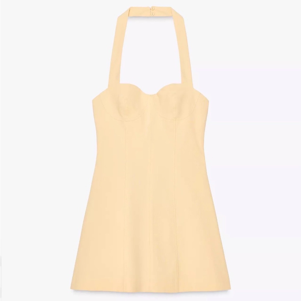 ZARA | Halter jumpsuit dress